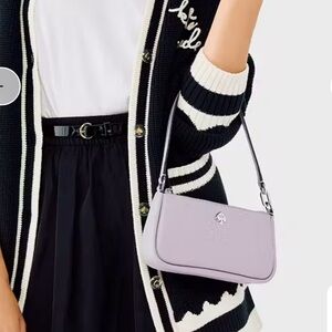 Kate Spade Kayla Convertible Wristlet Bag Light Froz Pebbled Leather KK057